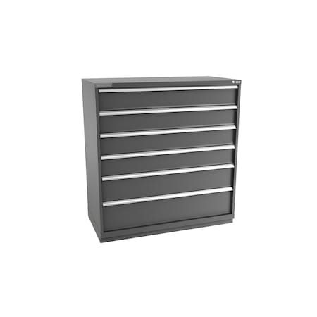 Champion Tool Storage Modular Drawer Cabinet, 6 Drawer, Dark Gray, Steel, 56-1/2 in W x 28-1/2 in D x 59-1/2 in H D27000601ILCFTB-DG